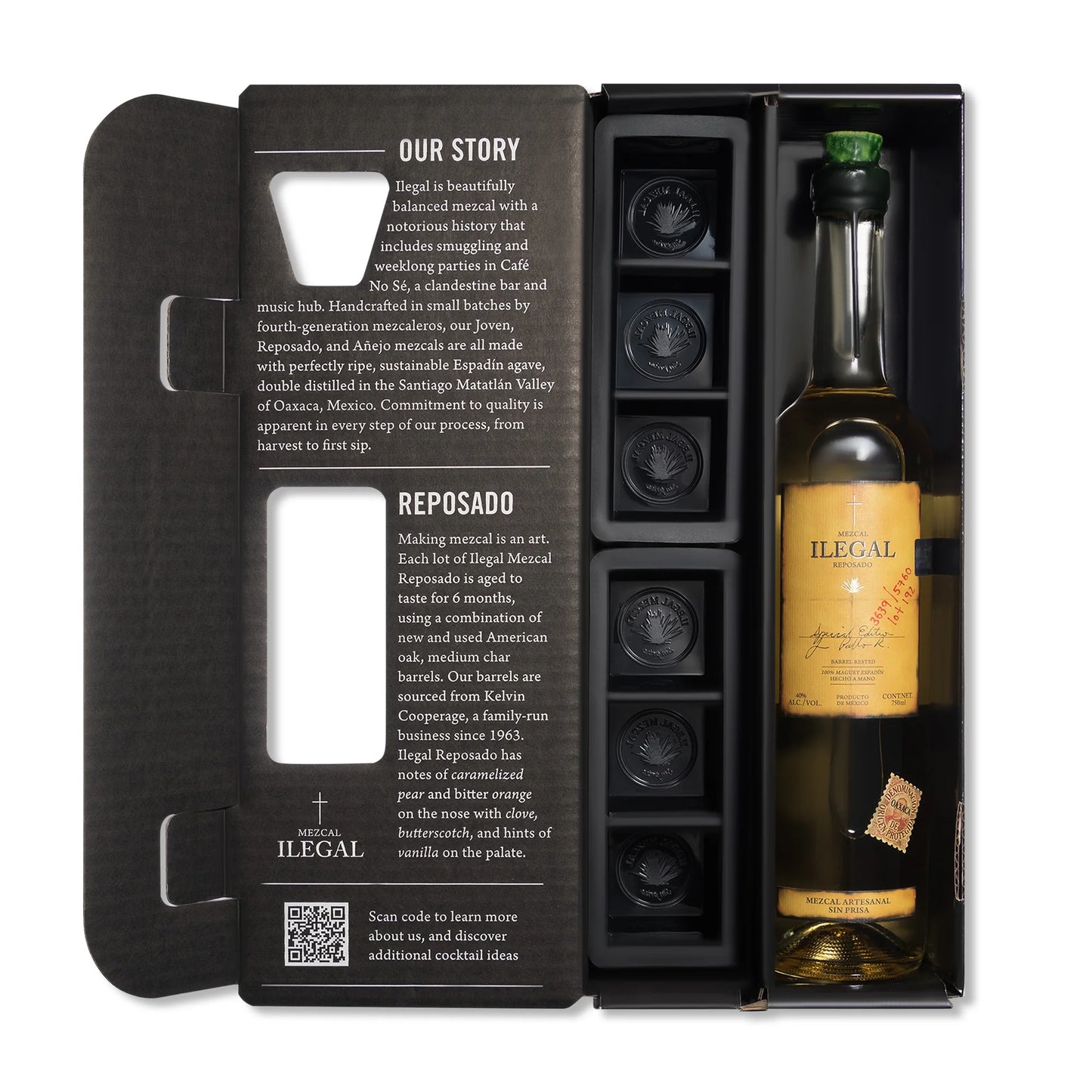 Ilegal Mezcal Reposado w/ Ice Tray 750mL Gift Set