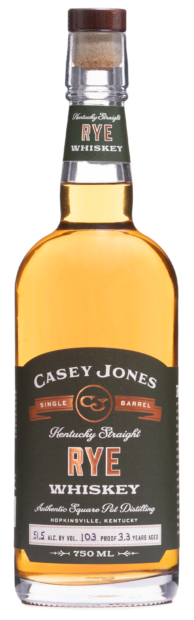 Casey Jones Rye Whiskey 750mL