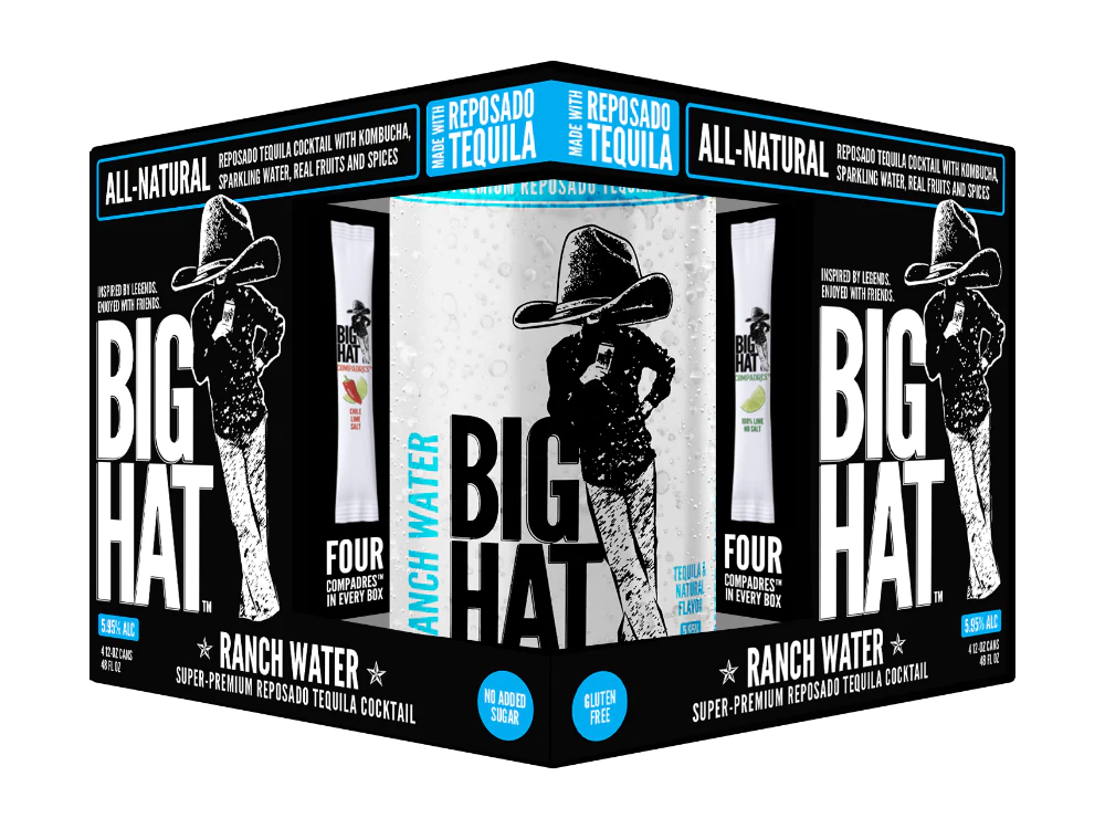 Big Hat Ranch Water 12oz 4pk CN