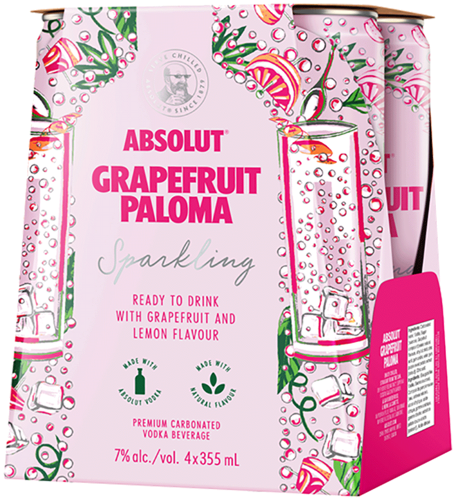 Absolut Grapefruit Paloma Pack Can 355ml