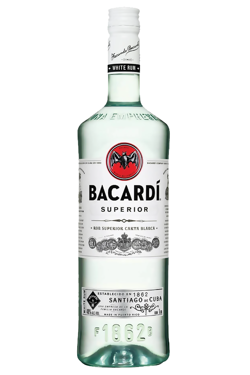 Bacardi Rum White Superior 1L