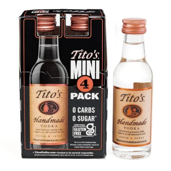 Tito's Handmade Vodka 50ml 4pk