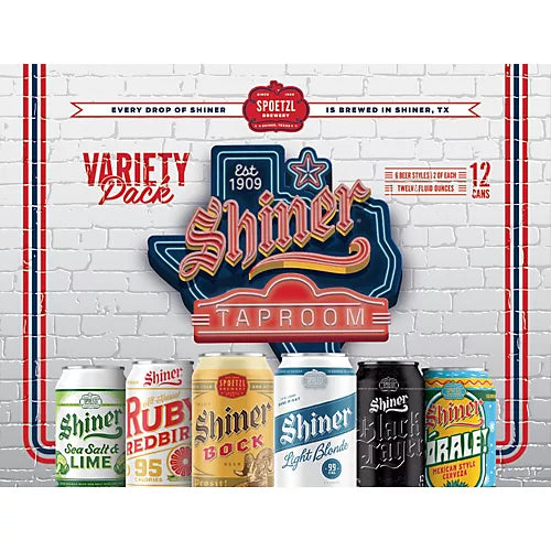 Shiner Taproom Variety Pack 12oz 12pk