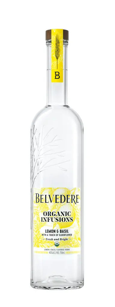 Belvedere Organic Vodka Lemon & Basil 1L