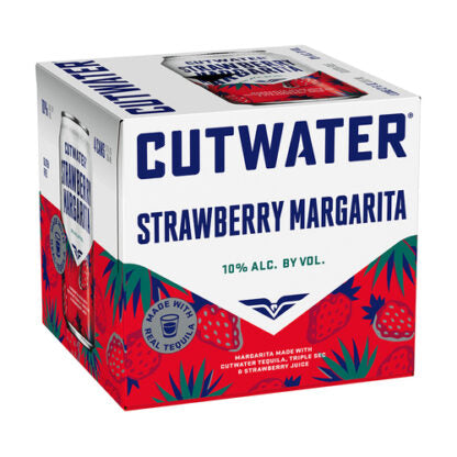 Cutwater Strawberry Margarita 12oz 4pk