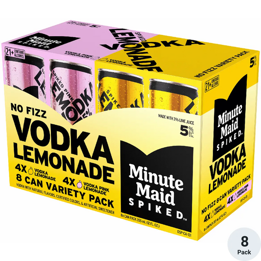 Minute Maid Vodka Lemonade Variety 8pk 355mL CN RTD