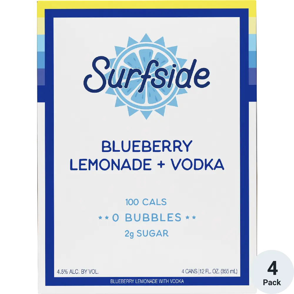 Surfside Blueberry Lemonade + Vodka 4pk