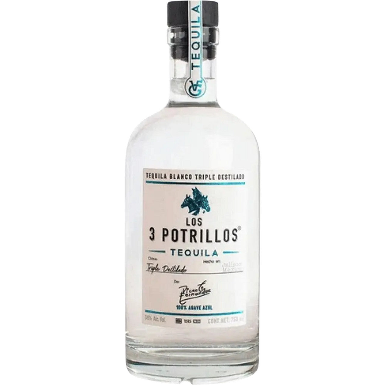Los 3 Potrillos Tequila Blanco 750ml