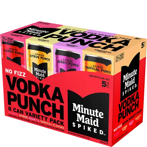 Minute Maid Spiked Vodka Punch Variety 8pk 355mL CN RTD