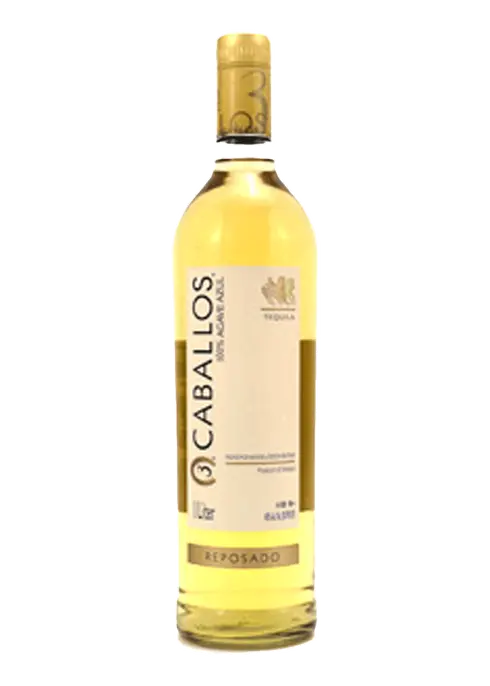 3 Caballos Tequila Reposado 1L