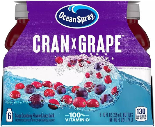 Ocean Spray Cran X Grape Juice 10oz 6pk PET