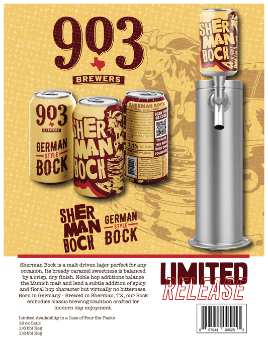 903 Brewers Sherman Bock German Bock LE 6PK