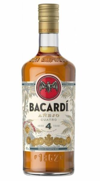 Bacardi Rum Añejo Cuatro 4yr 1L