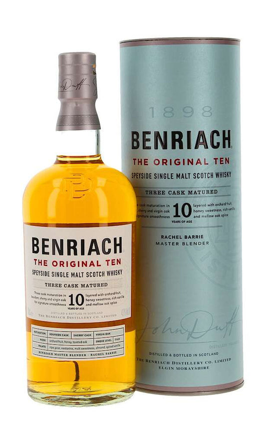 Benriach 10yr Original Scotch Whisky 750ml BTL