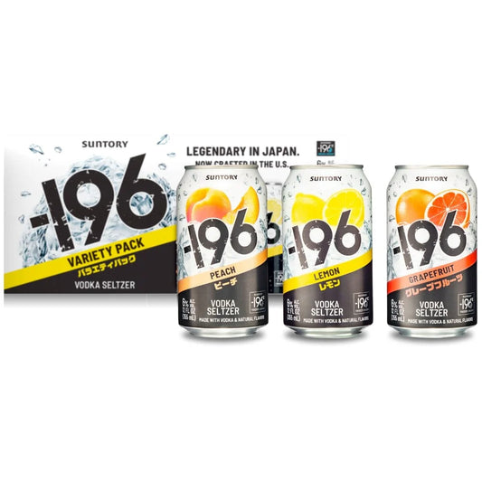 Suntory 196 Vodka Seltzer Variety Pack 12oz 8pk