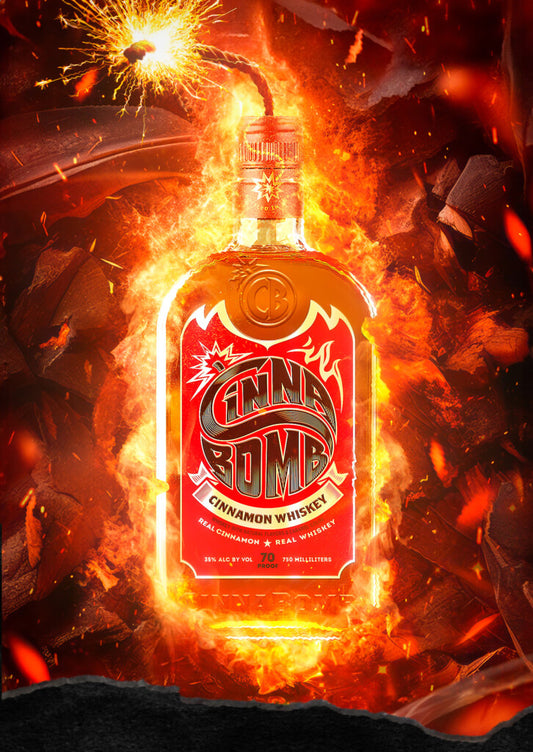 Cinnabomb Cinnamon Whiskey 750mL