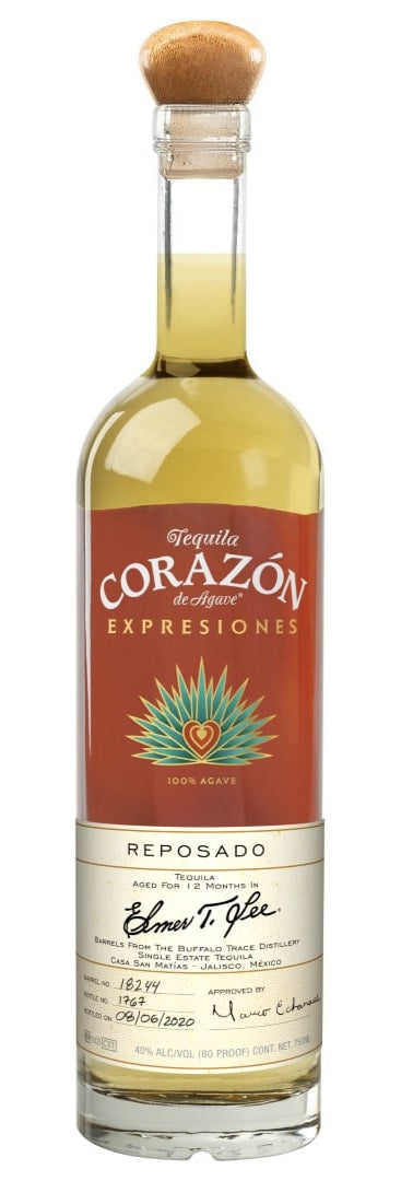 Corazon Elmer T Lee Expresiones Tequila Reposado 750ml