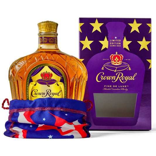 Crown Royal Canadian Whisky 750mL w/ Camo Bag