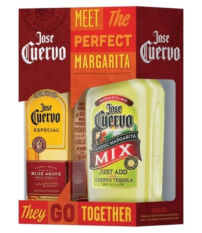 Jose Cuervo Especial Tequila Gold 750ml w/ 1L Mix