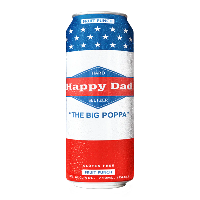 Happy Dad Hard Seltzer Fruit Punch 24oz Single