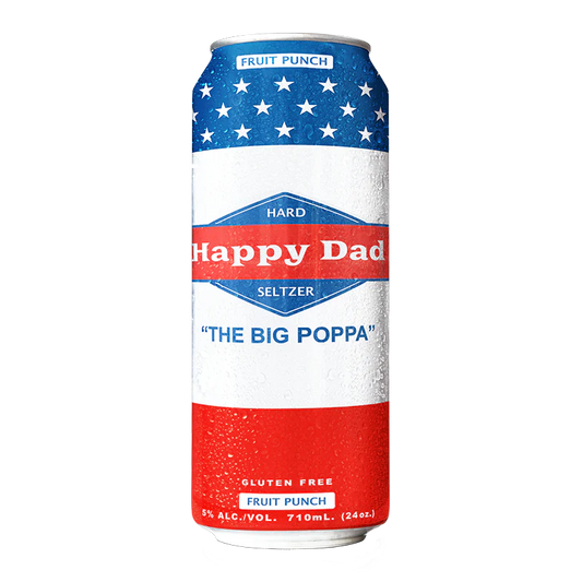 Happy Dad Hard Seltzer Fruit Punch 24oz Single