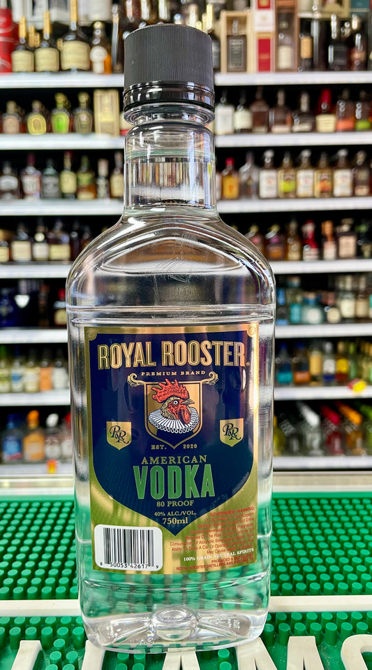 Royal Rooster Vodka 80pf 750mL PET