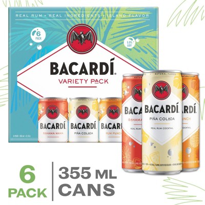 Bacardi Rum CKTL RTD Variety 6pk 355mL CN