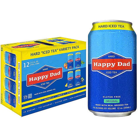Happy Dad Hard Seltzers Half & Half Iced Tea 12oz 12pk