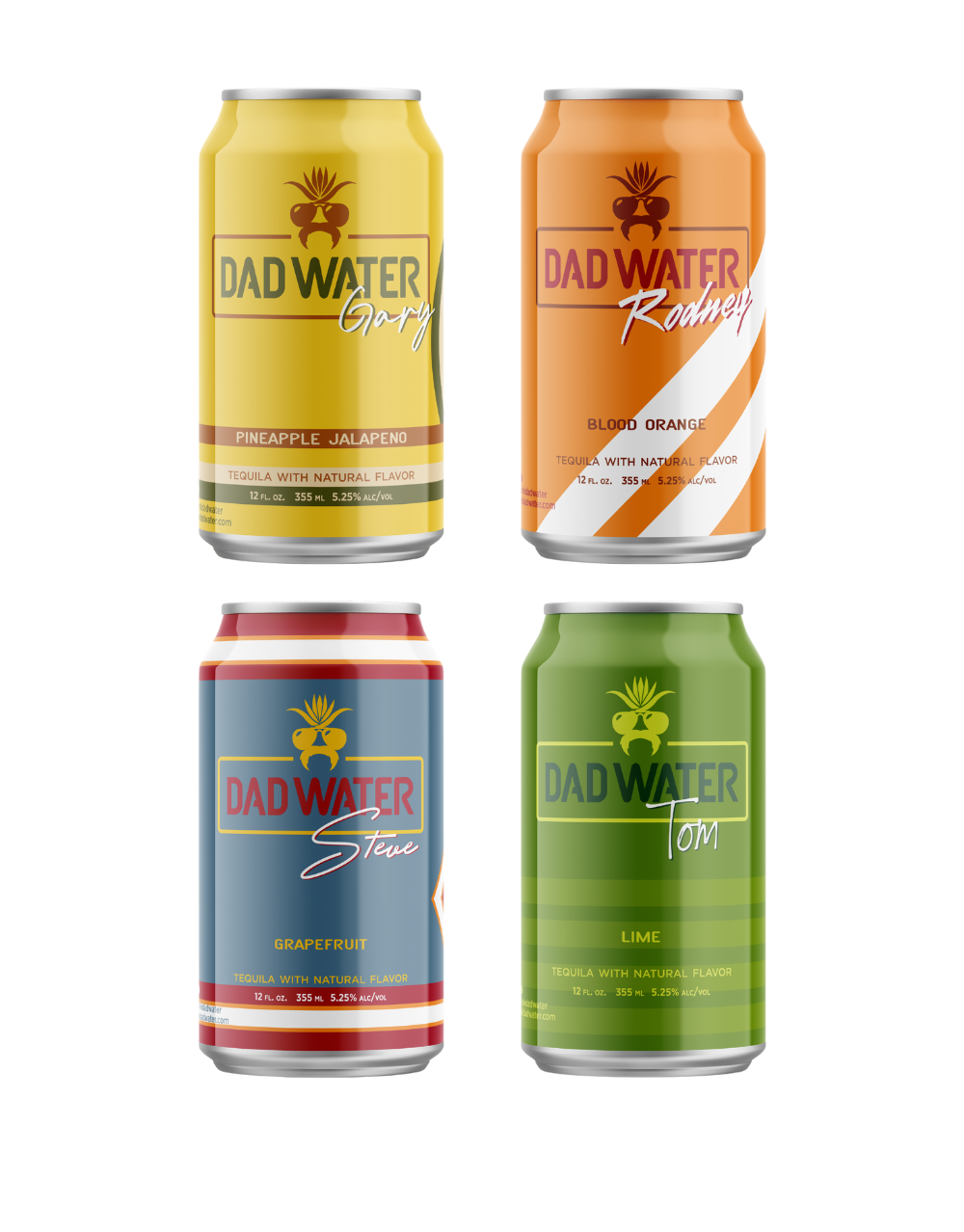 Dad Water Variety 12oz 6pk