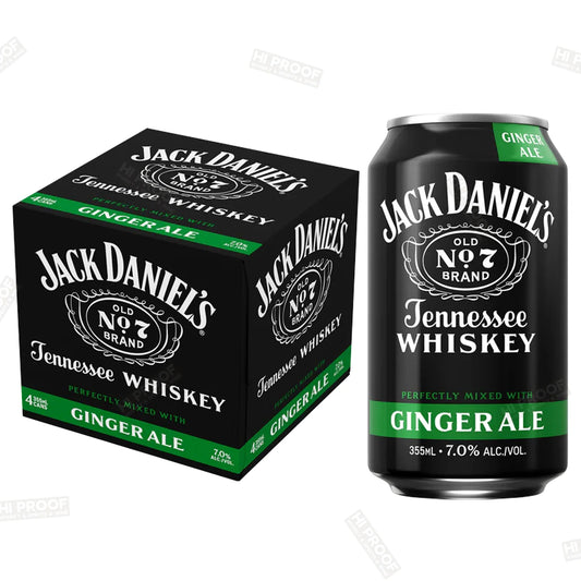 Jack Daniel's & Ginger Ale RTD 355ml 4pk