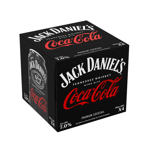Jack Daniel's & Coke RTD 4pk 355mL