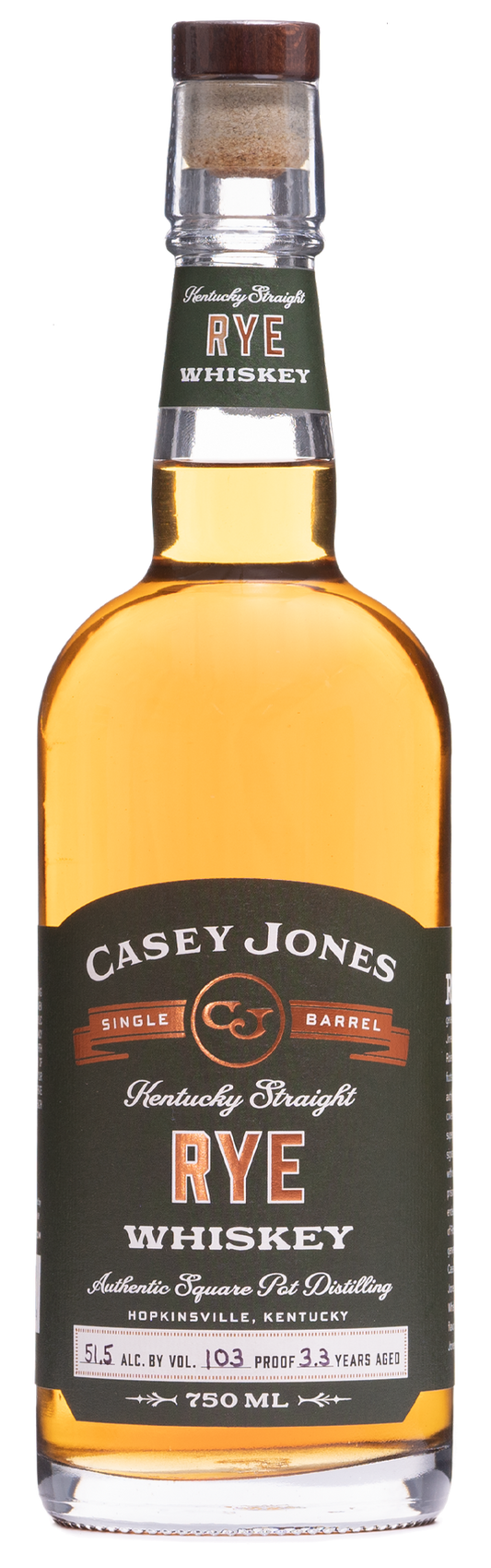 Casey Jones Rye Whiskey 750mL