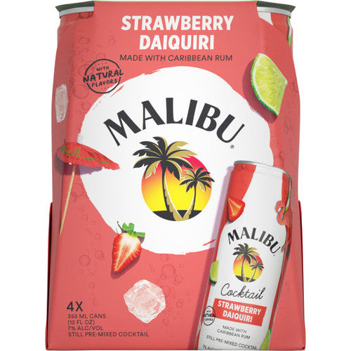 Malibu Strawberry Daiquiri RTD 4pk 355mL CN
