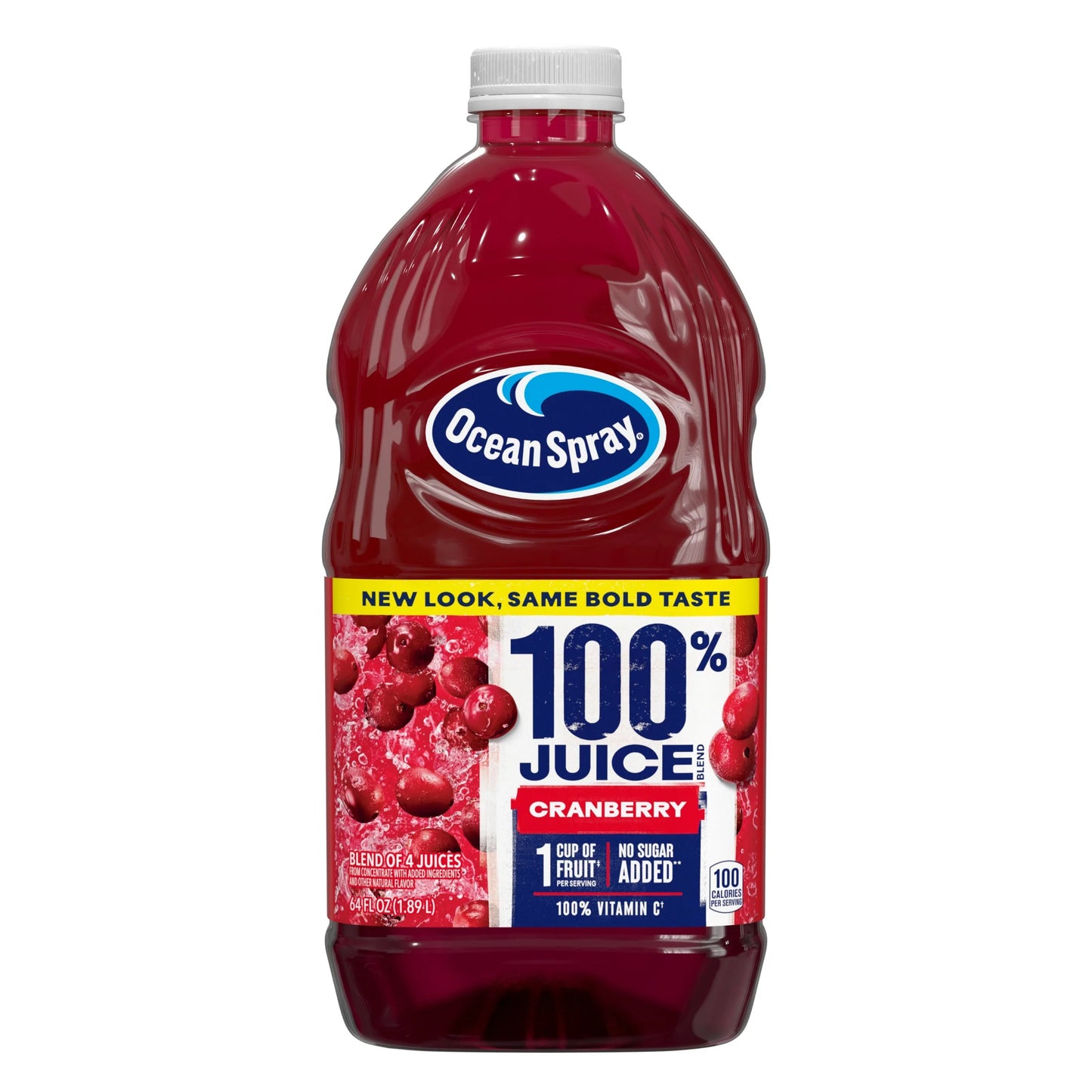 Ocean Spray 100% Cranberry 4 Juice Blend 64 fl oz