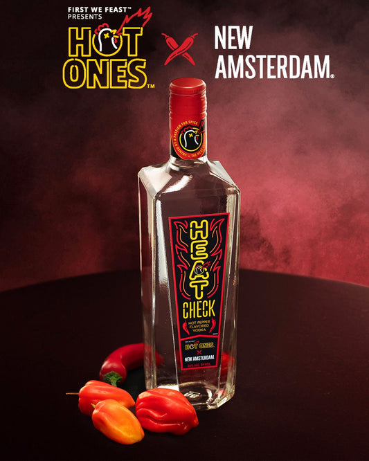 New Amsterdam x Hot Ones Heat Check Hot Pepper Vodka 750mL
