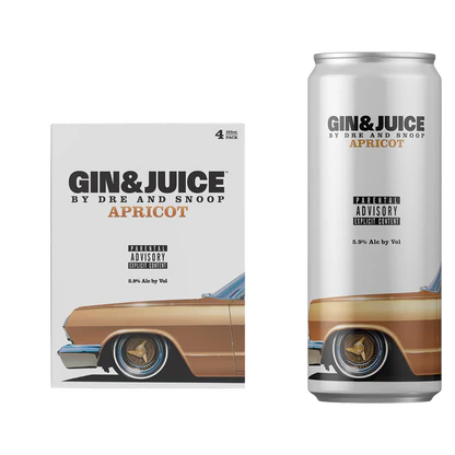 Gin & Juice Apricot 355mL 4pk
