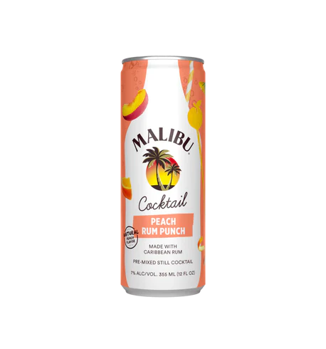 Malibu Rum Peach Rum Punch 355ml Single
