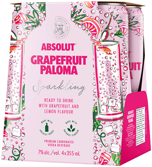 Absolut Grapefruit Paloma Pack Can 355ml