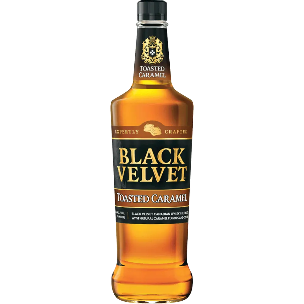 Black Velvet Canadian Whisky Toasted Caramel 750mL