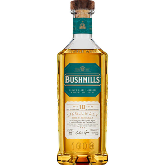 Bushmills Irish Whiskey 10yr 750mL