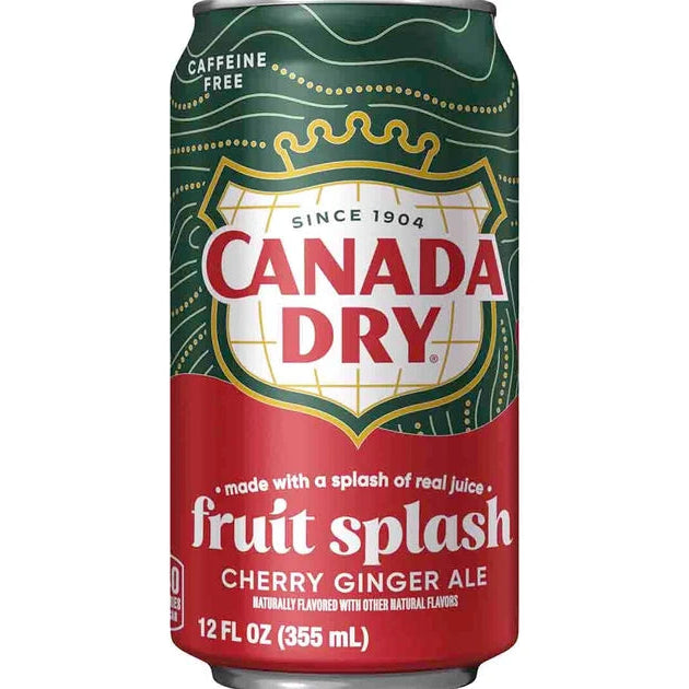 Canada Dry Ginger Ale Cherry Fruit Splash 12oz Single