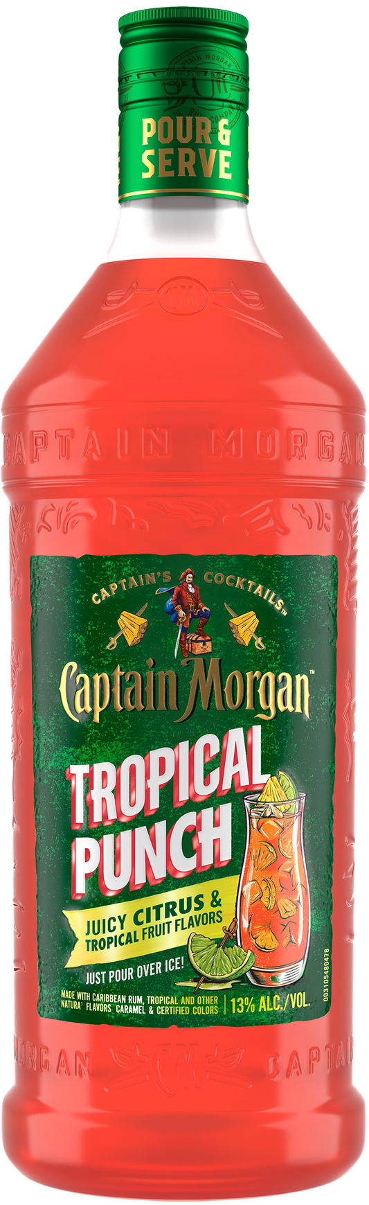 Captain Morgan Cocktails Tropical Punch RTD 1.75L PET