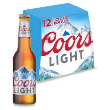Coors Light 12pk Bottles 12oz