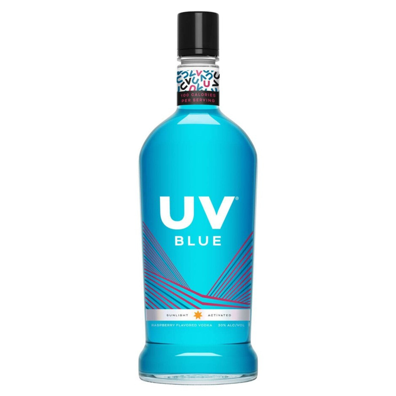 UV Vodka Blue Raspberry 1.75L w/ Mango Glow Vodka 50mL
