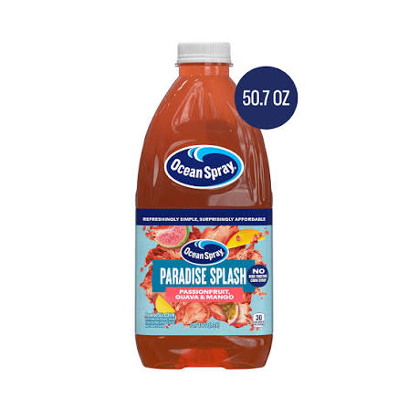 Ocean Spray Paradise Splash - Passion Fruit/Guava/Mango 50.7fl oz