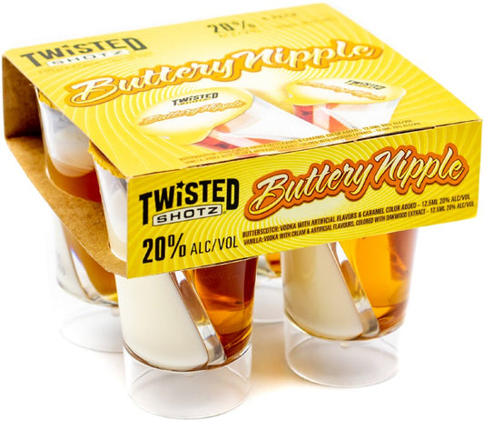 Twisted Shotz Buttery Nipple 4pk