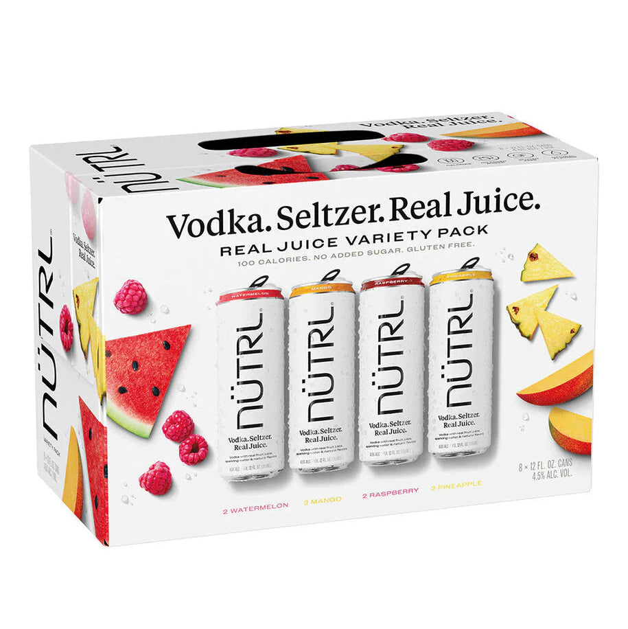 Nutrl Vodka Seltzer Fruit Variety 12pk