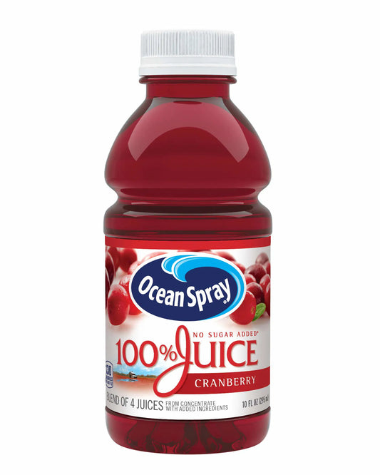 Ocean Spray Cranberry 100% Juice 10oz Single PET