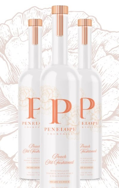 Penelope Peach Old Fashioned Cocktail RTD 750mL