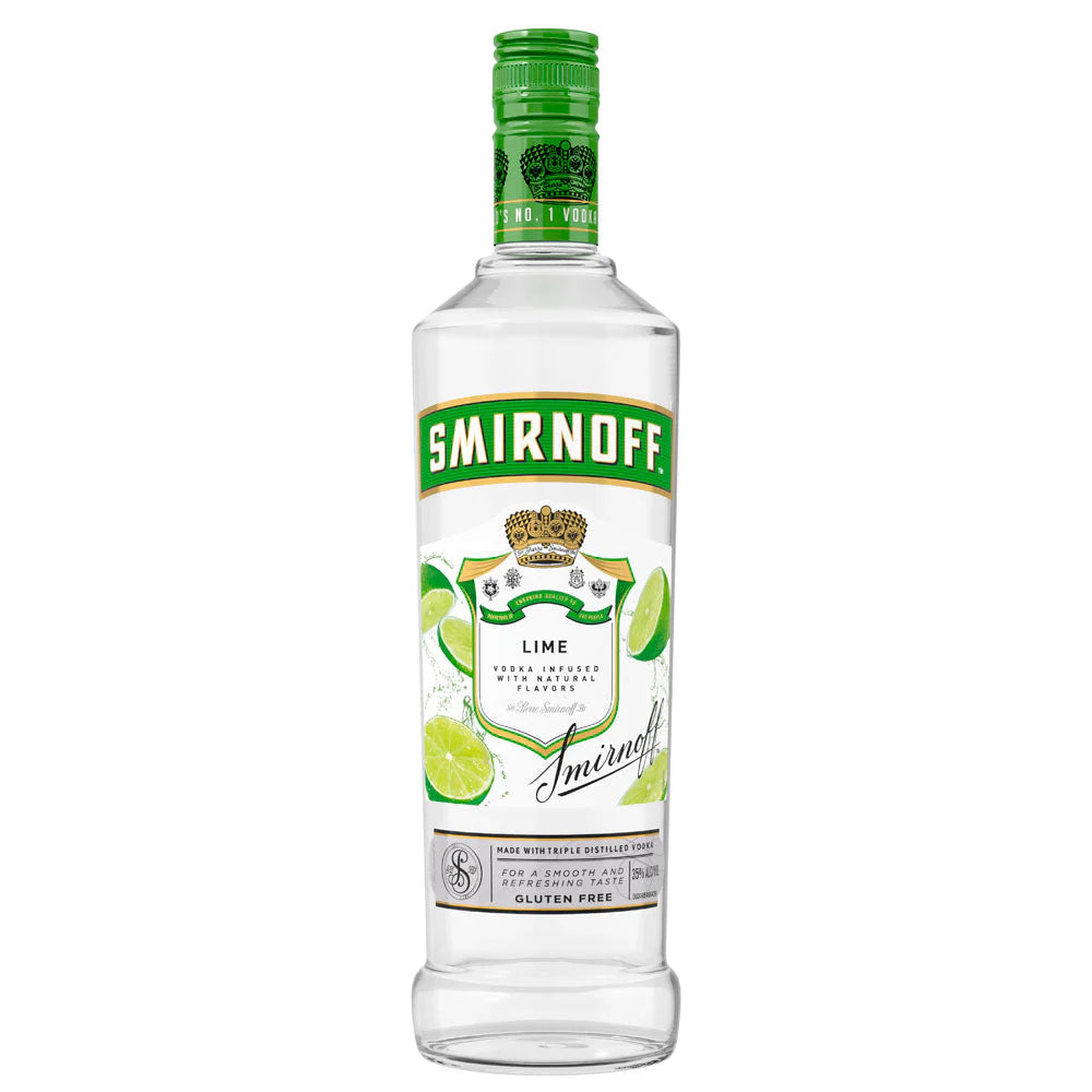 Smirnoff Vodka Lime 750mL